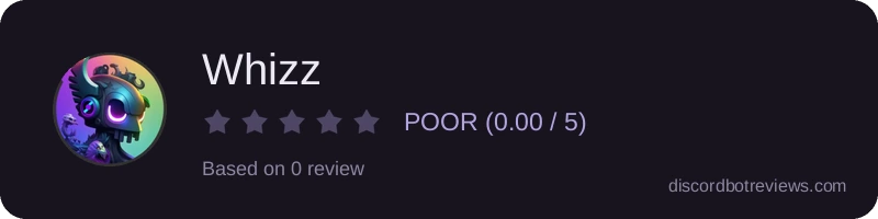 Rating widget preview for Whizz
