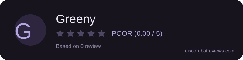 Rating widget preview for Greeny