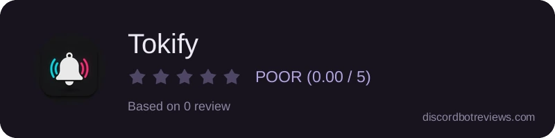 Rating widget preview for Tokify