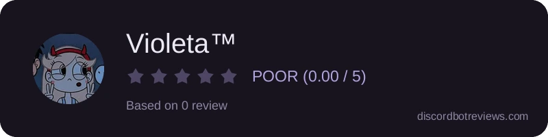 Rating widget preview for Violeta™