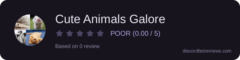 Rating banner for Cute Animals Galore
