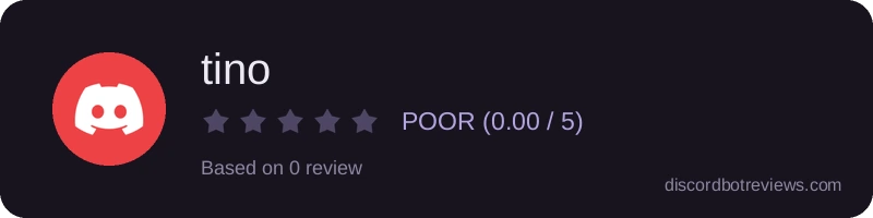 Rating widget preview for tino
