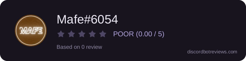 Rating widget preview for Mafe#6054