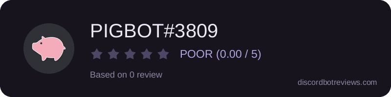 Rating widget preview for PIGBOT#3809