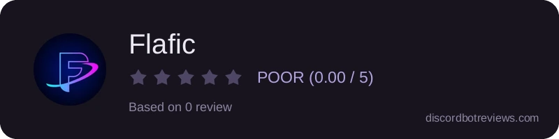 Rating widget preview for Flafic