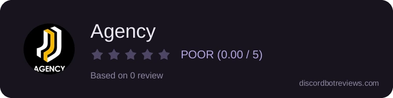 Rating widget preview for Agency
