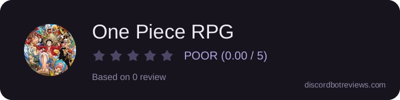 Rating widget preview for One Piece RPG