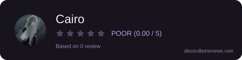 Rating widget preview for Cairo