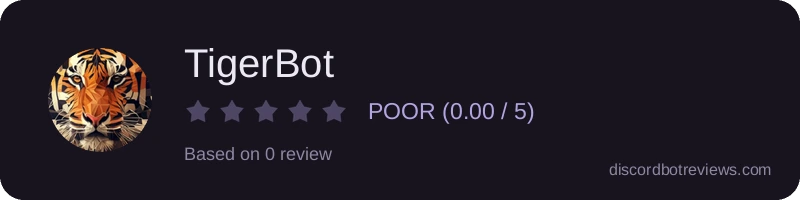 Rating widget preview for TigerBot