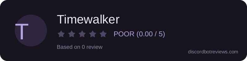 Rating banner for Timewalker