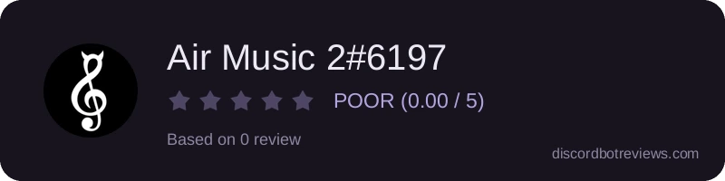 Rating widget preview for Air Music 2#6197