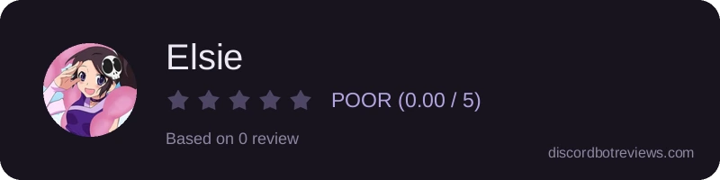 Rating widget preview for Elsie