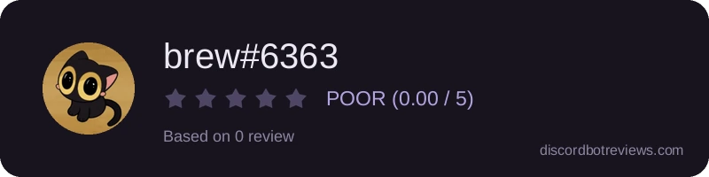 Rating widget preview for brew#6363