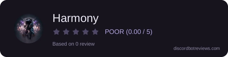 Rating widget preview for Harmony