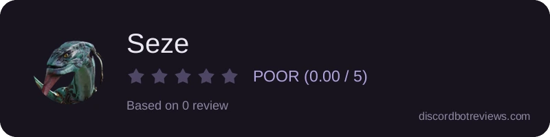 Rating widget preview for Seze