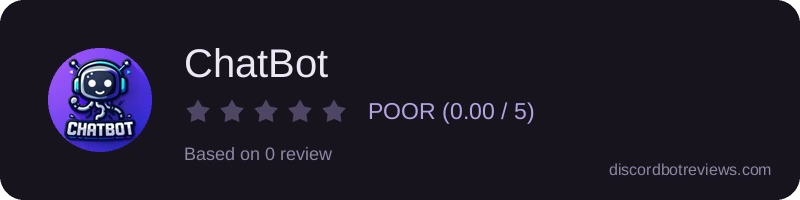 Rating widget preview for ChatBot
