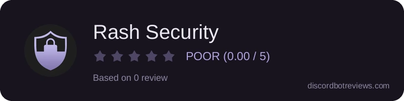 Rating widget preview for Rash Security