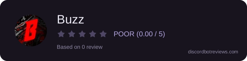 Rating widget preview for Buzz