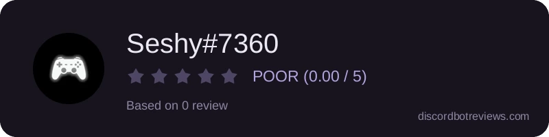Rating widget preview for Seshy#7360