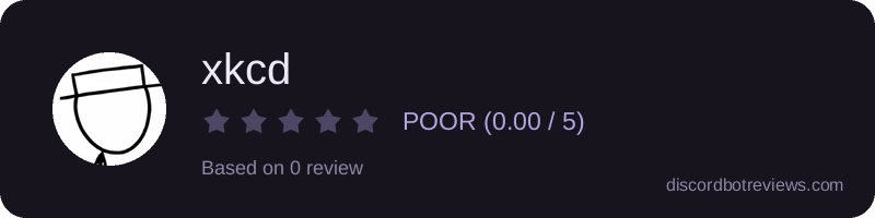 Rating widget preview for xkcd