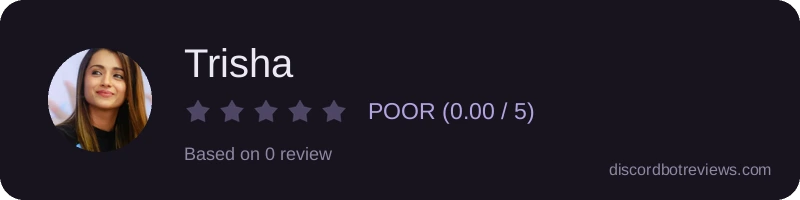 Rating widget preview for Trisha