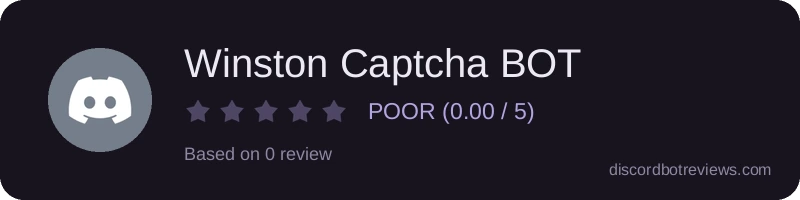 Rating widget preview for Winston Captcha BOT