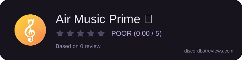 Rating banner for Air Music Prime ✨