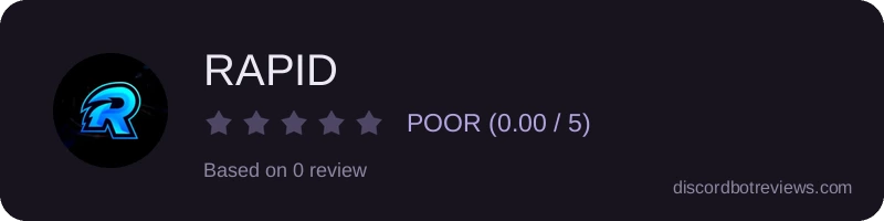 Rating widget preview for RAPID