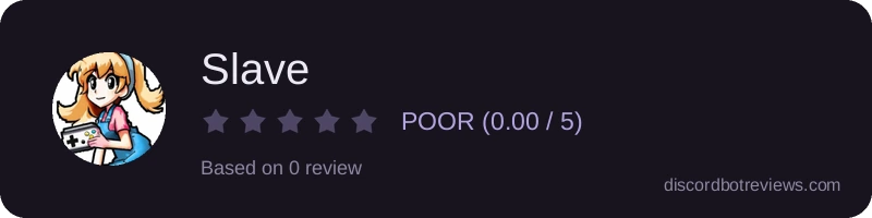 Rating widget preview for Slave