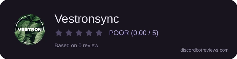 Rating widget preview for Vestronsync