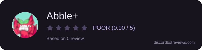 Rating widget preview for Abble+