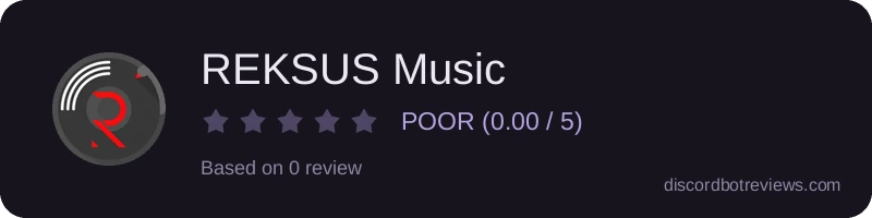 Rating widget preview for REKSUS Music
