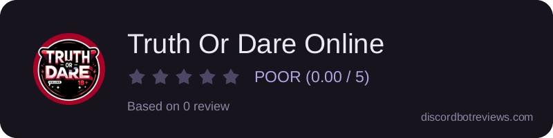 Rating widget preview for Truth Or Dare Online