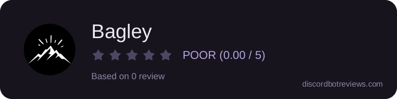 Rating widget preview for Bagley