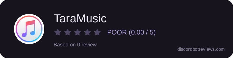 Rating widget preview for TaraMusic