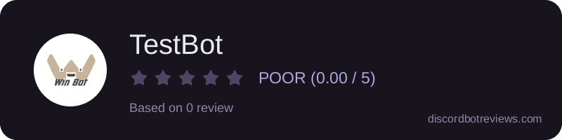 Rating widget preview for TestBot