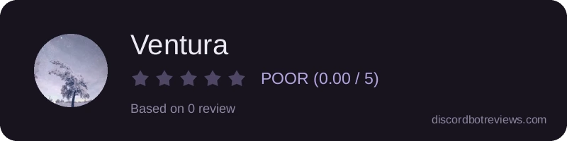 Rating widget preview for Ventura