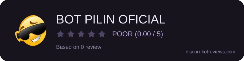 Rating widget preview for BOT PILIN OFICIAL