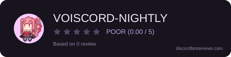 Rating widget preview for VOISCORD-NIGHTLY