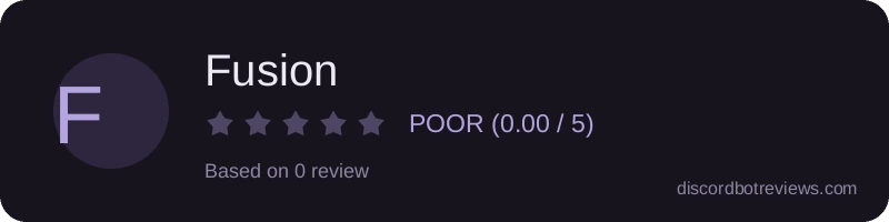 Rating widget preview for Fusion