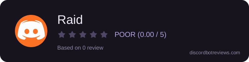 Rating widget preview for Raid