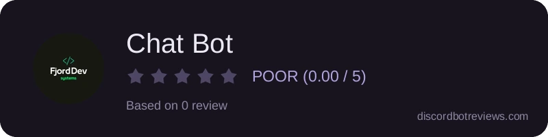 Rating widget preview for Chat Bot