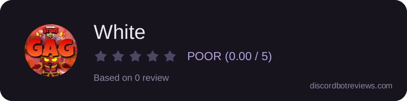 Rating widget preview for White