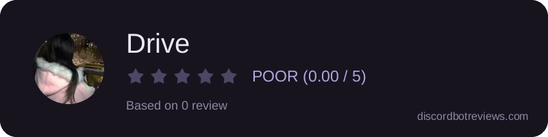 Rating widget preview for Drive