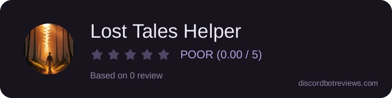Rating widget preview for Lost Tales Helper