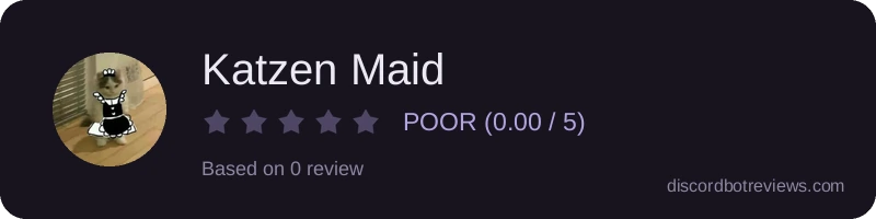 Rating widget preview for Katzen Maid