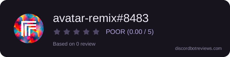 Rating widget preview for avatar-remix#8483