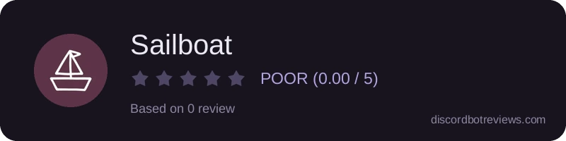 Rating widget preview for Sailboat