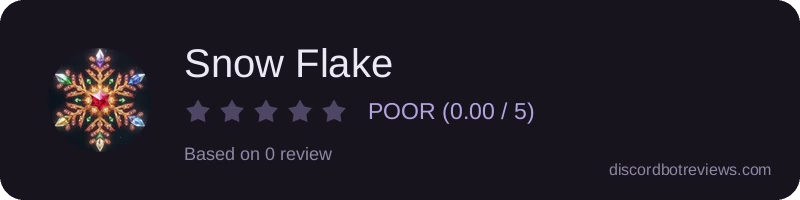 Rating widget preview for Snow Flake