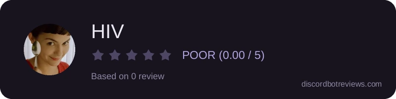 Rating widget preview for HIV
